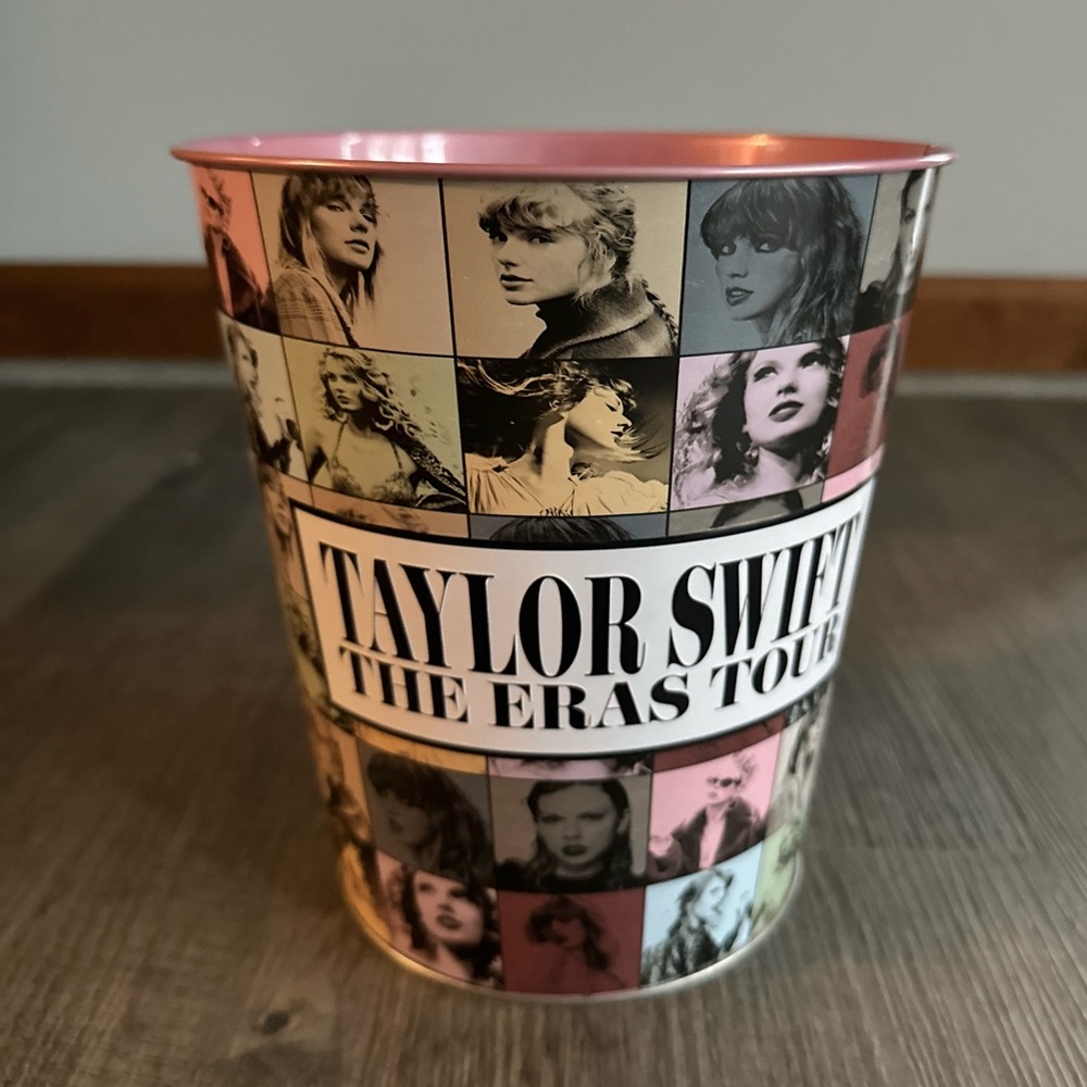 Taylor Swift Eras Tour Movie Pink Popcorn Tin AMC